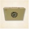Hộp gỗ MDF đựng quà tặng, sơn màu vàng kem, hoạ tiết cắt laser tinh tế, bản lề khóa chắc chắn, logo in UV sang trọng.