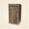 Hộp gỗ MDF vân gỗ nâu đựng rượu, nắp trượt tiện lợi, hoạ tiết khắc laser tinh tế.